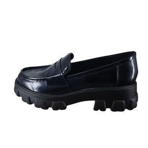 Bar III Womens Pazp Lugged Sole Slip On Loafers - Black - Size 9.5 - NWB see des